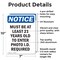 Signmission Must Be At Least 21 Years Old, 7 in W x Rectangle, Aluminum OS-2PACK-NS-A-710-V-14279 - alternate 4